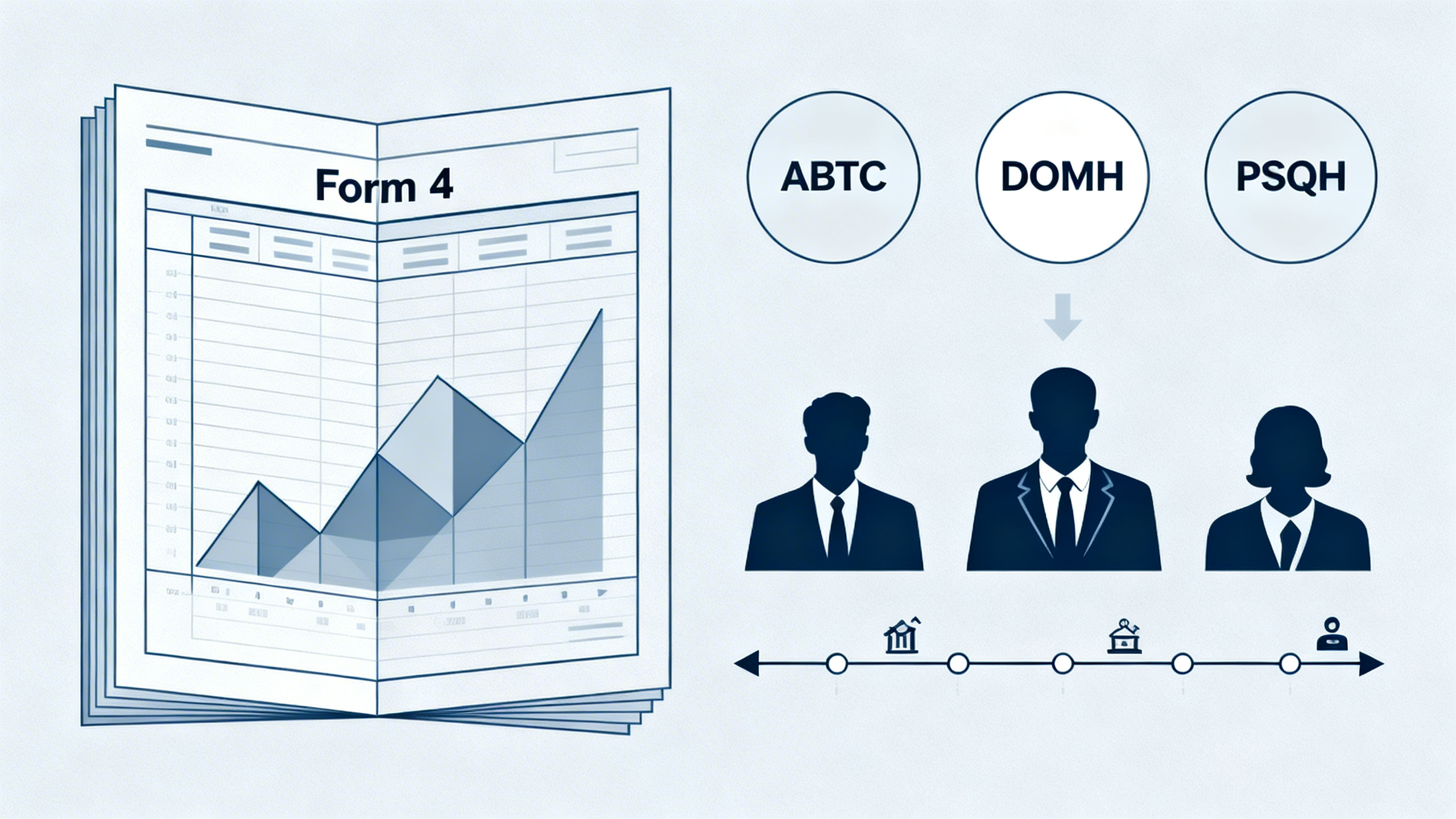 Form 4 內部人交易 ABTC DOMH PSQH 案例