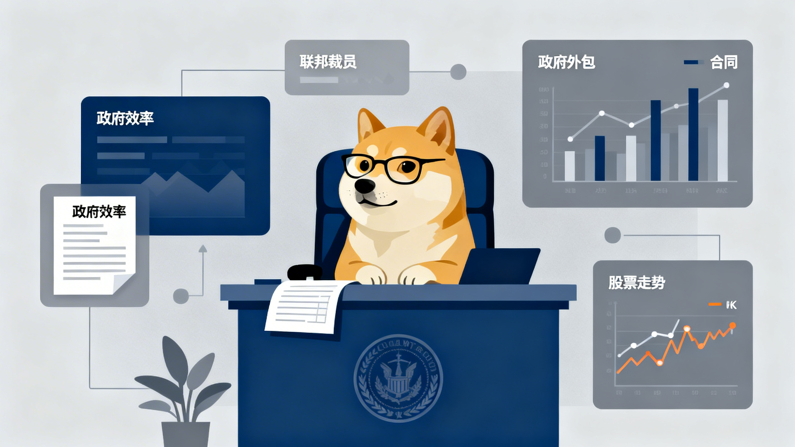 DOGE 政府效率 聯邦裁員 政府外包股票